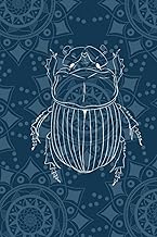 Biodiversity blue scarab Notebook Graphed paper 5x5 (squared grid ), 100 pages, 6x9 (15.24 x 22.86 c