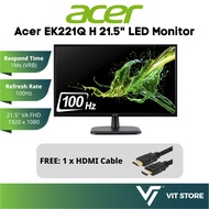 Acer EK221Q H 21.5" FHD 100 Hz FreeSync Monitor (VA, 1920 x 1080, 1ms, VGA + HDMI, 3Y) EK221