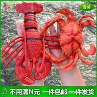 Soft Rubber Voice Simulation Crab Big Lobster Crab Shuttle Crab Children's Toy Static Ocean Decorati