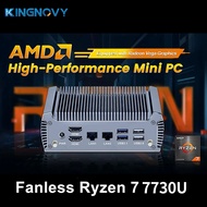 kingnovy Mini PC FU02 Gaming Computer AMD Ryzen 7 7730U 8 Core 16 Threads 2 LANs Router Windows 11 2