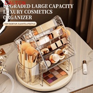 DALTON Desktop Cosmetic Organizer, Rotating Multifunctional Lipstick Stand, Container Large Capacity
