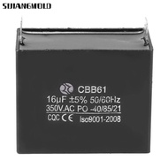 SIJIANGMOLD CBB61 Capacitor, CBB61 350V AC Generator Capacitor, Electrical Component 50/60Hz 16uF -4