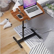 Bedside Desk C-shaped Base Laptop Desk Home Office Tilting Sit-Stand Laptop Desk Cart with Mouse Pad Table, Laptop Desk, Convenient Bedside Tray Study Desk, Height-Adjustable 62-95cm Comfortable