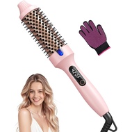 Thermal Brush for Blowout – 1.5 Inch Heated Round Brush with Negative Ions, Dual Voltage, Dual PTC, 