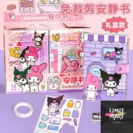 LMstoreEdu Upgraded Version Cut-Free Sanrio Diy Quiet Book Kuromi Melody Children Girls