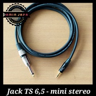 Jack 3,5 mini stereo to jack akai mono kabel canare 2 meter - 3 METER