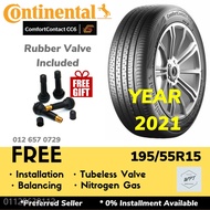 ⮡🌊🈯195/55R15 Continental ComfortContact CC6 (Installation) New Tyre Tire WPT NIPPON Tayar Baru Pasang Kereta Wheel Rim