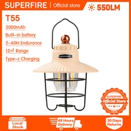 SUPERFIRE Flashlight T55 LED Camp Light Outdoor Atmosphere Ultra-long Endurance Retro Portable Campi