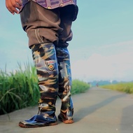55CM Long Rubber BOOTS, FULL Rubber Camouflage, ANTI-Snail Rice Field Shoes, Men's Farmers