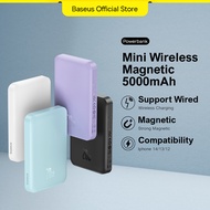 【Local Stock-48 hours shipped】Baseus 20W Power Bank 5000mAh Mini Magnetic Wireless Fast Charge with 