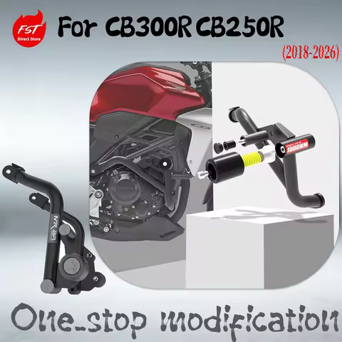 Engine Guard For Honda CB300R CB250R (2018-2026) Racing Bumper Spring Slider, Radiator Guard Neo-Ret