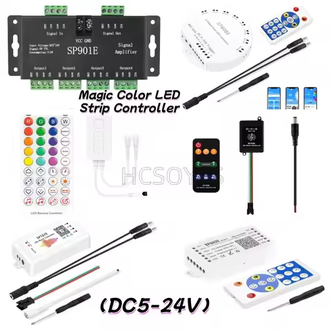 Magic Color LED Strip Controller SP105E SP106E SP107E SP108E SP110E SP511E SP601E SP602E SP608E SP61