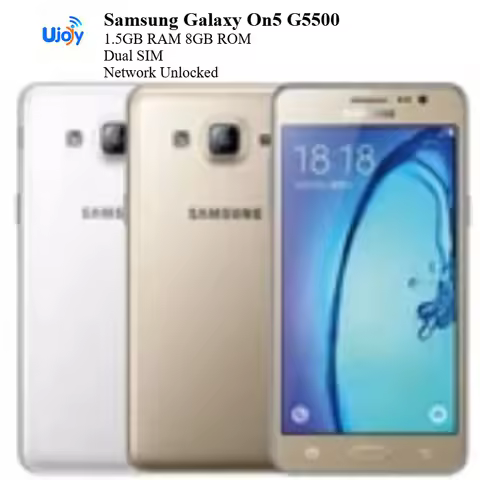 Samsung Galaxy On5 G5500 1.5GB RAM 8GB ROM Android Mobile Phone 4G LTE Dual SIM Network Unlocked Ref
