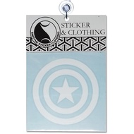 Captain America Logo Shield Sticker for Car and Motorcycle Accessories