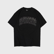 EPIDEMIC BLACK STATE DISTRO T-SHIRT MEN'S DISTRO T-SHIRT/ Wanita