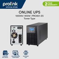 Prolink 1KVA 2KVA 3KVA , p.f 0.9 , Master II Series (1P/1P) Smart Online UPS Tower (PRO801-ES PRO802