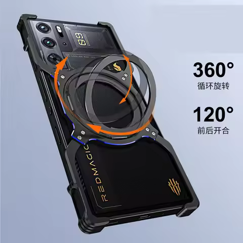 For Nubia Redmagic 9 Pro Red Magic 8 8s 9s Pro Bracket Case Magnetic Aluminum Frameless Shell Metal 