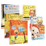 Milu 5ชิ้น No David! Oops David Shannon หนังสือนิทานภาพอ่านภาษาอังกฤษ