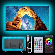 20FT RGB LED TV Backlight USB Music Sync App Remote for 32–80 Inch Gaming Room