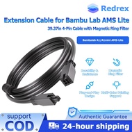 REDREX Extension Cable for Bambu Lab AMS Lite,39.37in 4-Pin Cable with Magnetic Ring Filter Compatib