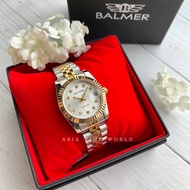 宾马 Balmer 5004M TT-3S Classic Sapphire Glass Women Watch with Silver dial and Two tone Silver and Gold Stainless Steel