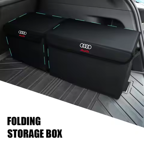 Car Trunk Storage Bag Large Capacity Organizer Box For Audi Sline A3 A4 A6 C6 B8 8P Q3 B7 A5 A1 C5 8