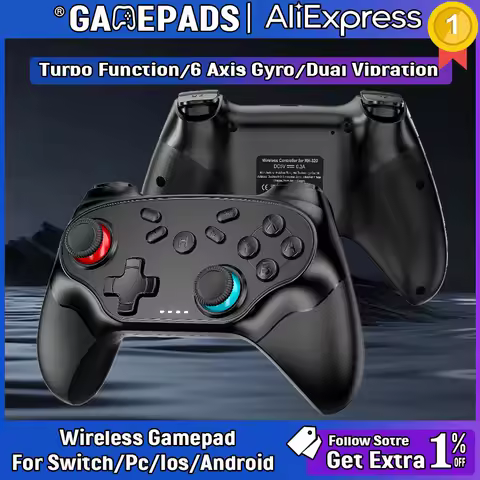 Gamepad Wireless For nintendo switch controller/Ios/Android Bluetooth Gamepad Turbo Vibration Contro