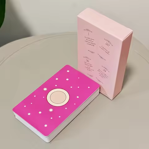 Soulmate Love Message Oracle Deck 56 Heartfelt Romance Cards for Twin Flame Readings Elegant Pink Or