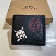 Genuine Leather Men'S Coach Wallet