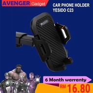 YESIDO C23 ORIGINAL Rubberized Universal Car Mount Holder for All Phones