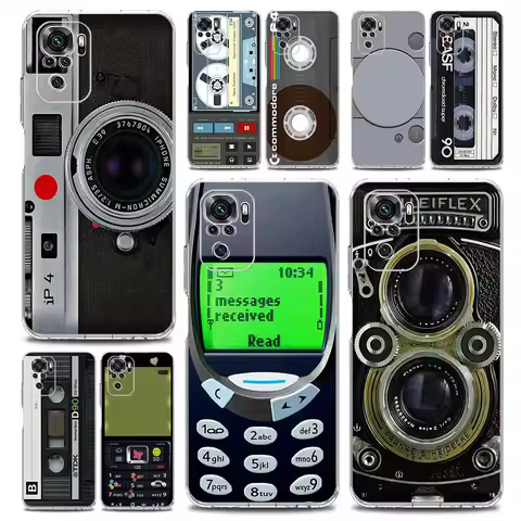 Vintage Cassette Tape Retro Style Phone Case For Xiaomi Redmi Note 13 12 5G 9S 9 8 10 11 Pro Plus 4G