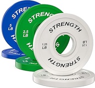 2-Inch Olympic Bumper Plates, 100% Virgin Rubber Low Bounce Barbell Weight Plates for Home Gym Stren