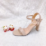 Giày cao gót 9 phân bản ngang hở gót LT (SD007)