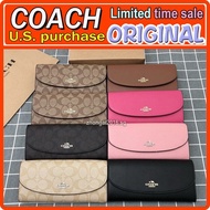 Coach Women's Wallet F52601 F52628 Classic Wallet Long Clip Wallet Multi-Card Clip Coin Purse Banquet Bag