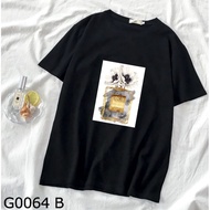 BAJU STOK SEDIA LENGAN PENDEK BUNGA WANGI LAWA CANTIK LELAKI WANITA TSHIRT COTTON GREY FLORA PERFUME