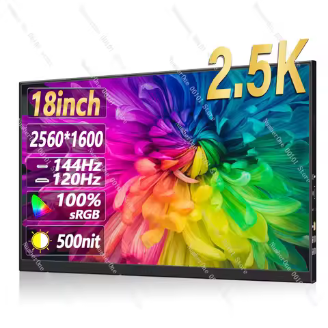 Portable monitor 18.0 inch 2.5K laptop HDMI computer mobile game extended ips screen 144HZ