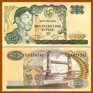 Uang Kuno Indonesia 25 Rupiah 1968