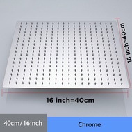 Shower Head 16 Inch Luxury Ultrathin Rainfall Shower Head Stainless Steel Chrome Nickel Bathroom Fau