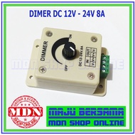Dimmer dc 12v - 24v 8a speed voltage regulator
