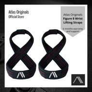 Atlas Originals Figure 8 Wrist Lifting Straps [Gym, Training, Exercises]