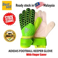 ADIDAS football keeper glove with finger saver Penjaga Gol Sarung Tangan Bola Sepak Best Quality