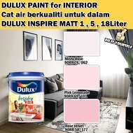 ICI DULUX INSPIRE INTERIOR MATT 18 Liter Mistu Rose / Pink Lemonade / Rose Velvet