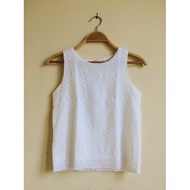 The Blush Inc White Eyelet Top