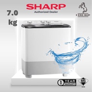 SHARP Washer 8.0kg Semi Auto Washing Machine ESTP8016 Mesin Basuh Manual