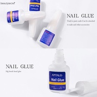 ❀Ready Stock❀ Nail Glue Fast Drying Alse Art Tips Acrylic Glue 10g Fast Drying Nail Glue with Brush 