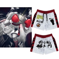 อะนิเมะ Hajime no Ippo กางเกงขาสั้นฤดูร้อน Gyms Quick Drying กีฬา IPPO กางเกงขาสั้นออกกําลังกายชายหา