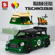 Compatible with Lego S brand technology series Pull back car MINI Scene Version 10242 Children Assem