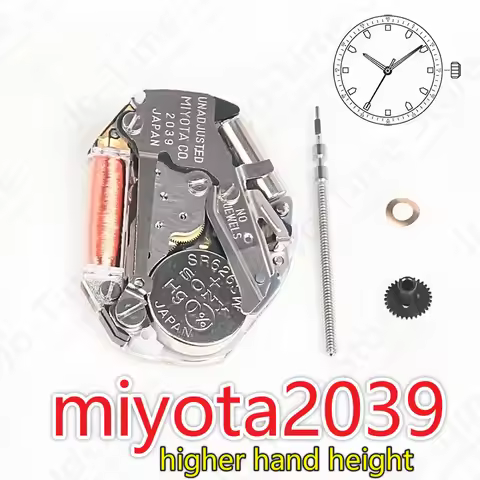 New Genuine Miyota 2039 Watch Movement Citizen Original Quartz Mouvement Automatic Movement 3 Handsw