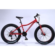 24 and 26 inch fat tire bicycle 7/21/24/27 variable speed big wheel snow beach mountain bike