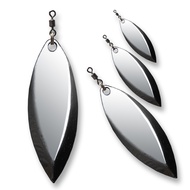 Blade Stainless Terminator Umpan Pancing Soft Frog Spinner Bait Warna Silver Spoon Rayap Toman Gabus